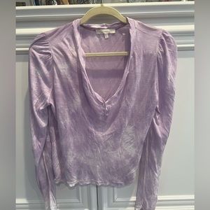 LoveShackFancy long sleeve Henley tee